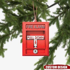 2024 New Release Personalized Fire Alarm Ornament-Gifts For Firefighter