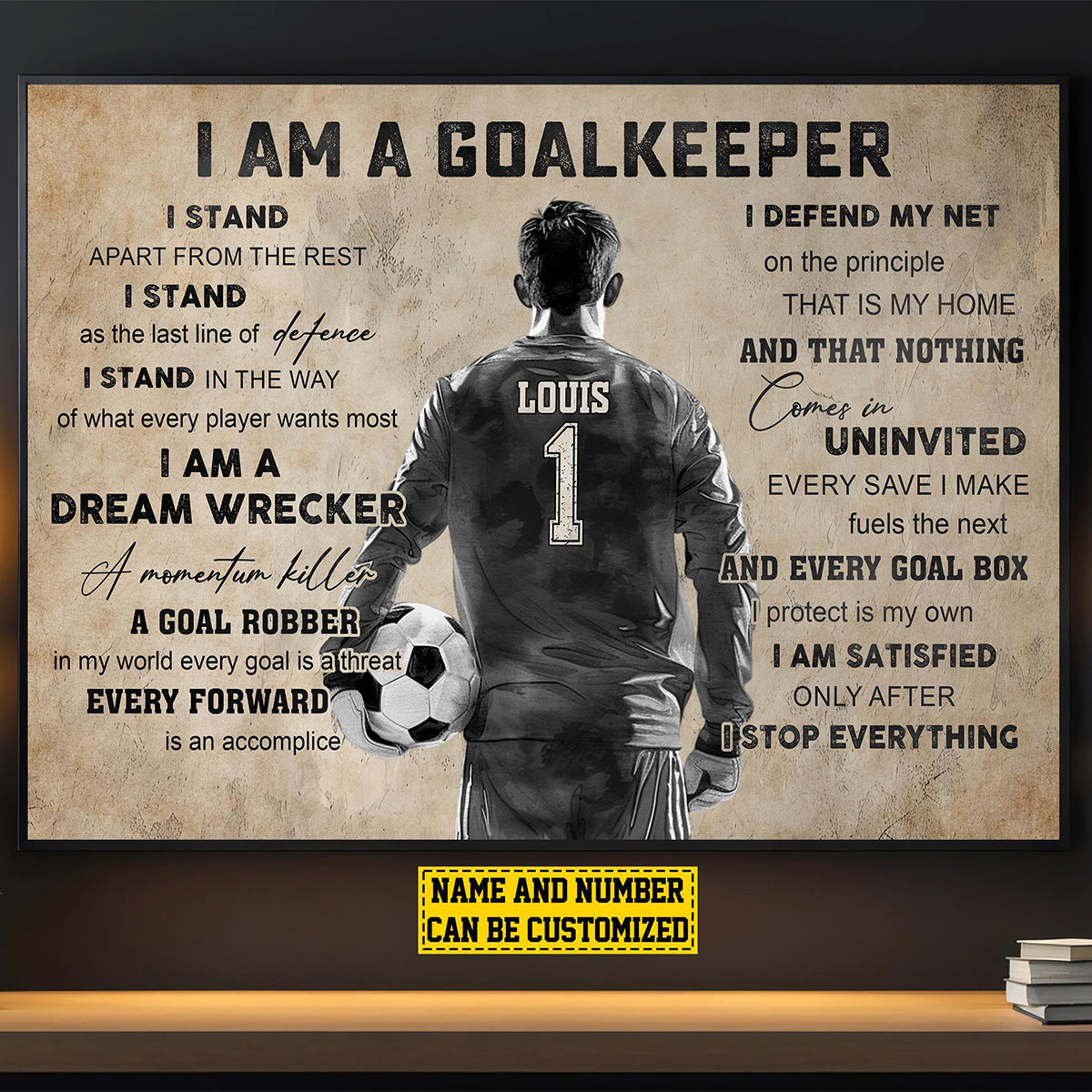 Personalized Poster-Great Gift Idea For Soccer Lovers