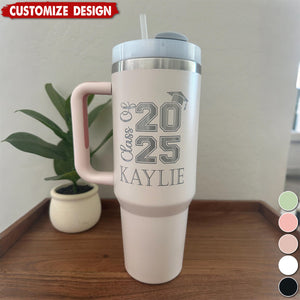 Personalized Graduation Tumbler With Handle-Gift For Class of 2025