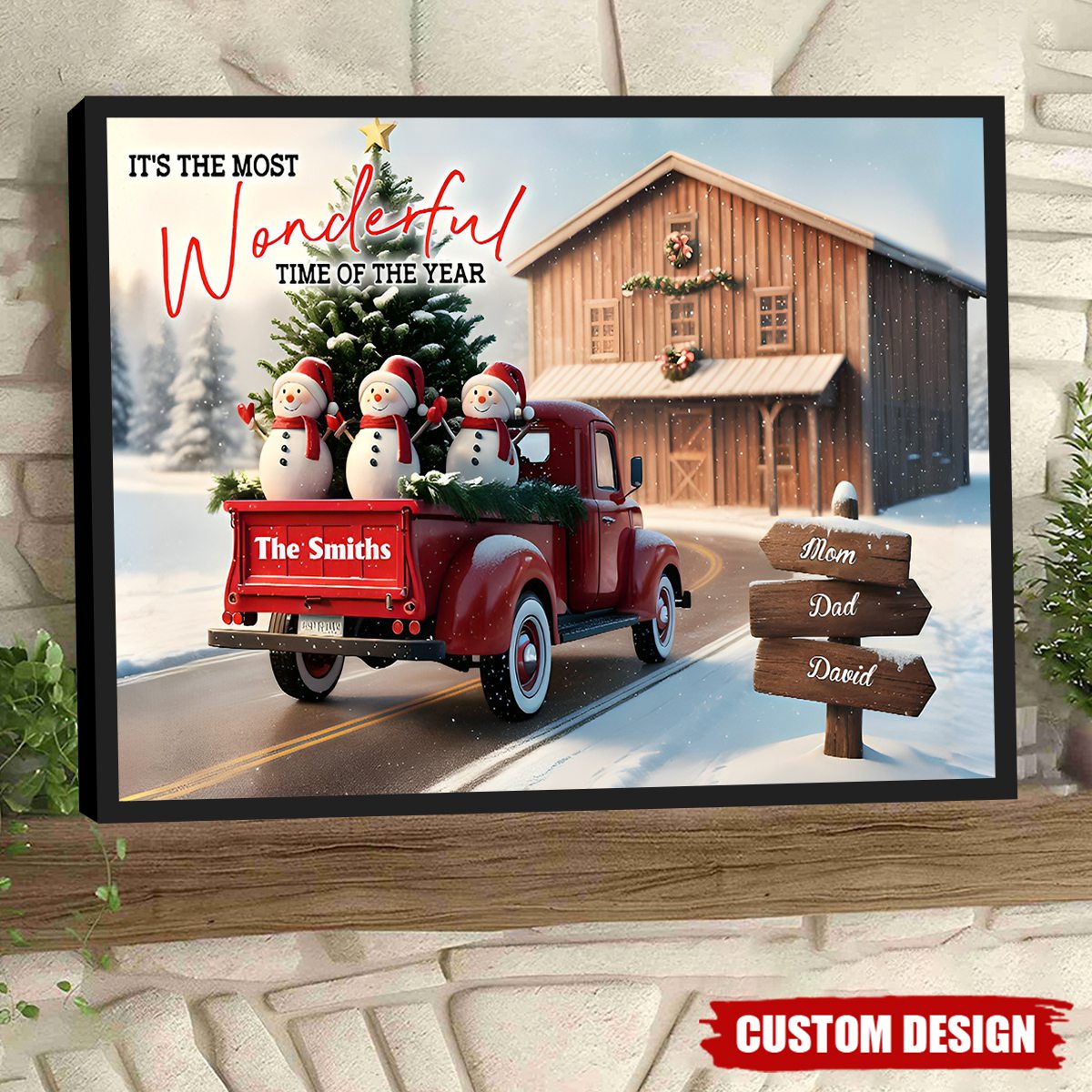 Personalized It's The Most Time Of The Year Family Poster