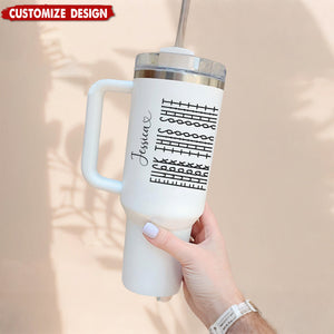 Let The Tumbler Do The Talking-Personalized Fk This Sh*t Tumbler-Gift For Best Friends, Sisters, Family Members, Coworkers