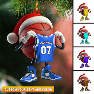 Personalized Basketball Christmas Ornament-Gift For Basketball Players and Fans-New Release