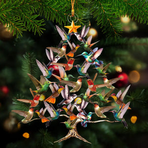 Hummingbird Christmas Tree Ornament, Gift For Bird Lovers-New Release