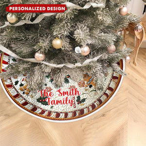 The Gingerbread Crew - Personalized Family Tree Skirt