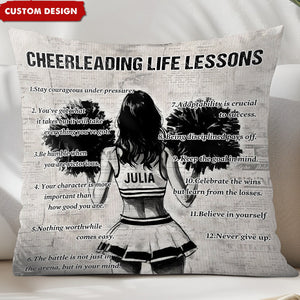 Personalized Cheerleading Girl Pillow - Gift For Cheerleading Lovers