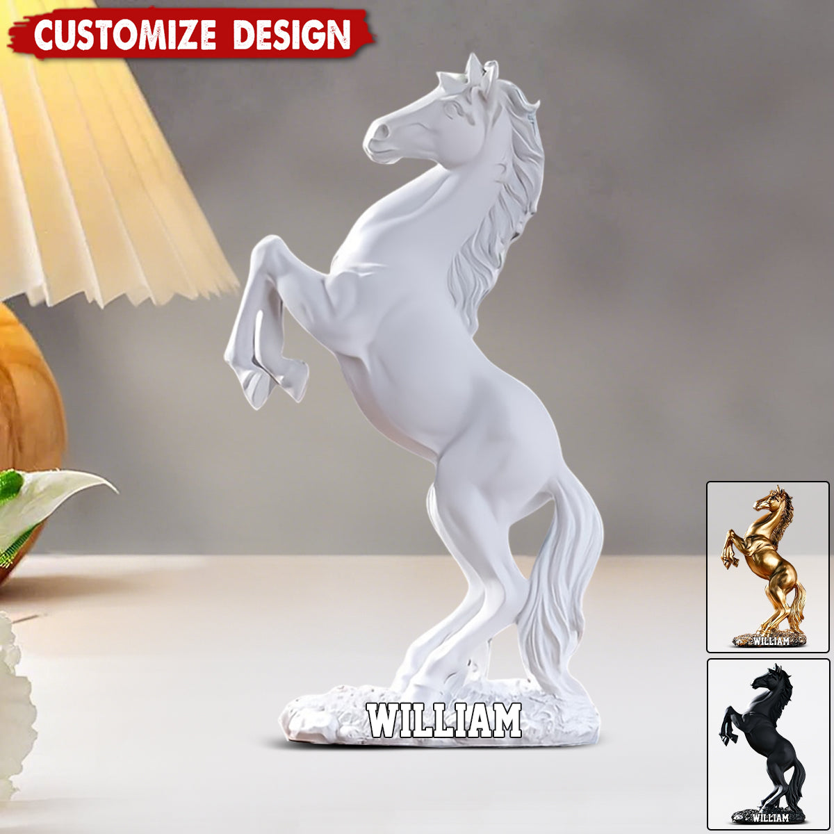 Art Deco Acrylic Horse Plaque-Living Room, Bedroom, Study Room Ornament, ldeal Gift for Equestrian Enthusiasts