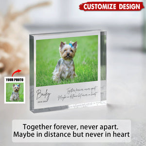 Personalized Pet Memorial Plaque - Pet Loss Keepsake