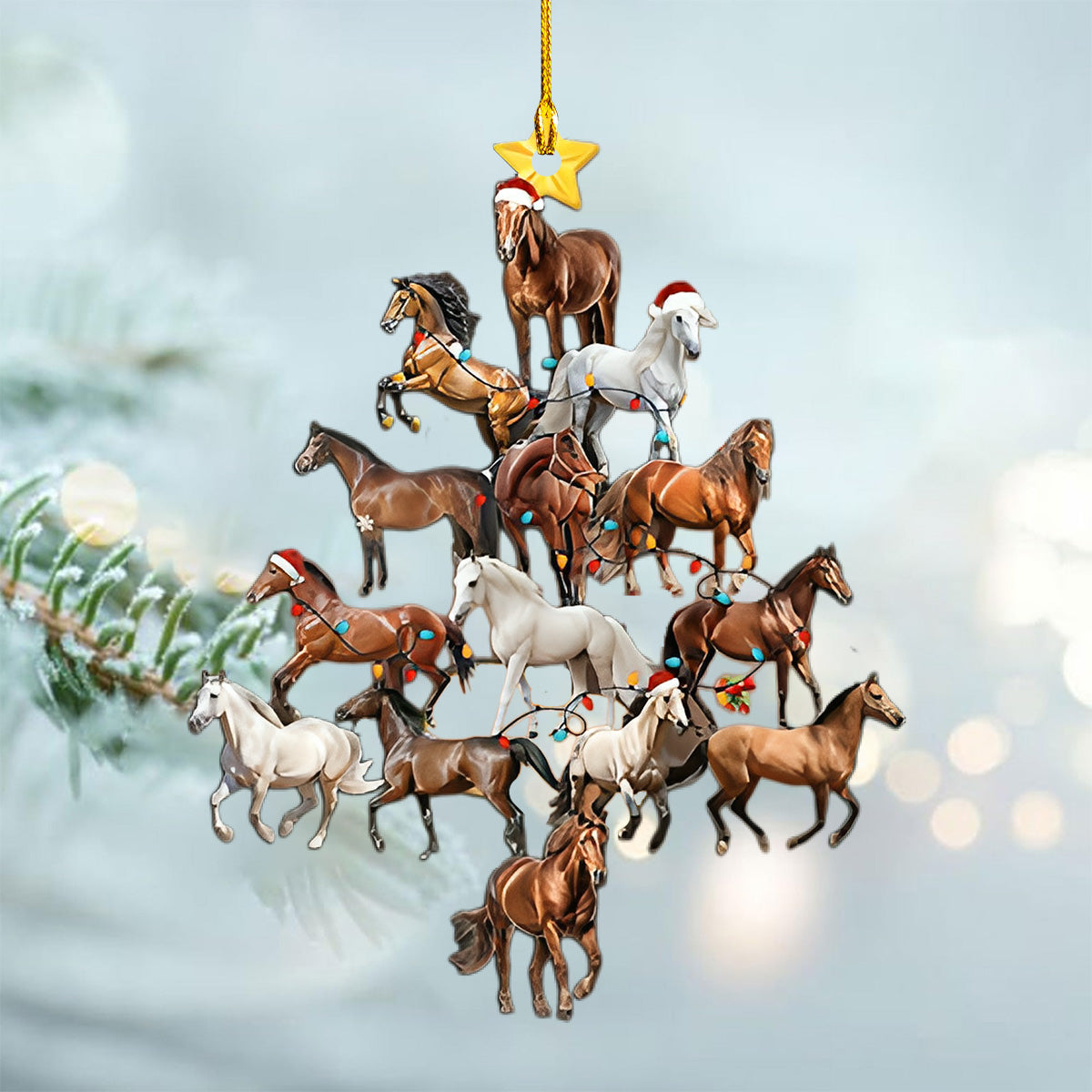Horse Christmas Ornament-Gift For Horse Lover-New Release