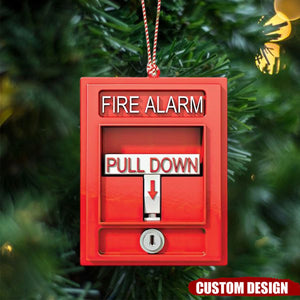 2024 New Release Personalized Fire Alarm Ornament-Gifts For Firefighter