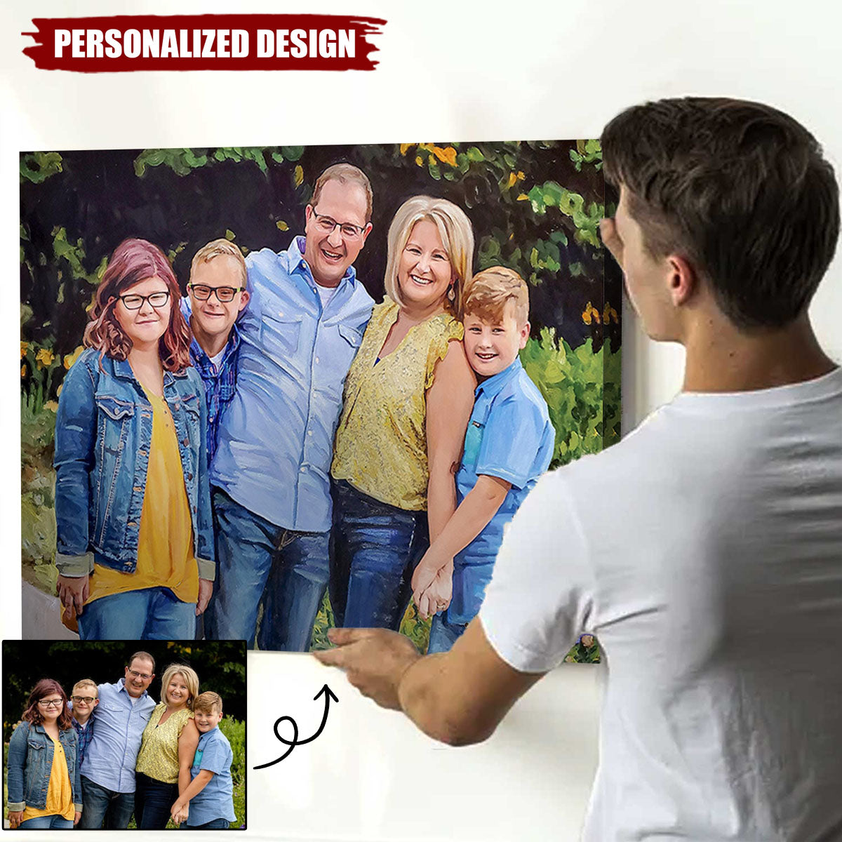 Personalized ORIGINAL Oil Painting From Photo-100% hand-painted