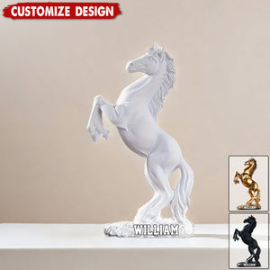 Art Deco Acrylic Horse Plaque-Living Room, Bedroom, Study Room Ornament, ldeal Gift for Equestrian Enthusiasts