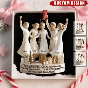 We'll Be Friends Until We're Old And Senile - Personalized Acrylic Ornament