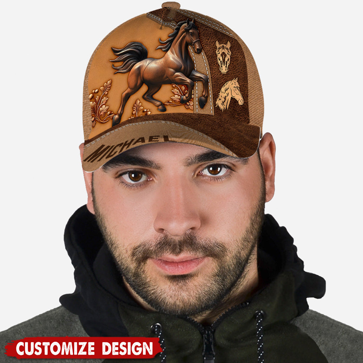 Personalized Horse Classic Cap - Gift For Horse Lovers