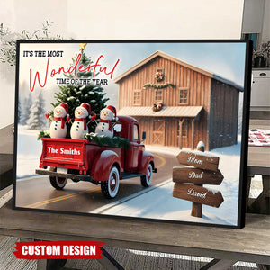 Personalized It's The Most Time Of The Year Family Poster