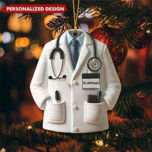 Personalized Doctor Blouse Christmas Ornament-Gifts For Medical Grad Healthcare Worker
