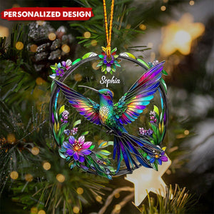 Beatiful Hummingbird-Personalized Hummingbird Ornament
