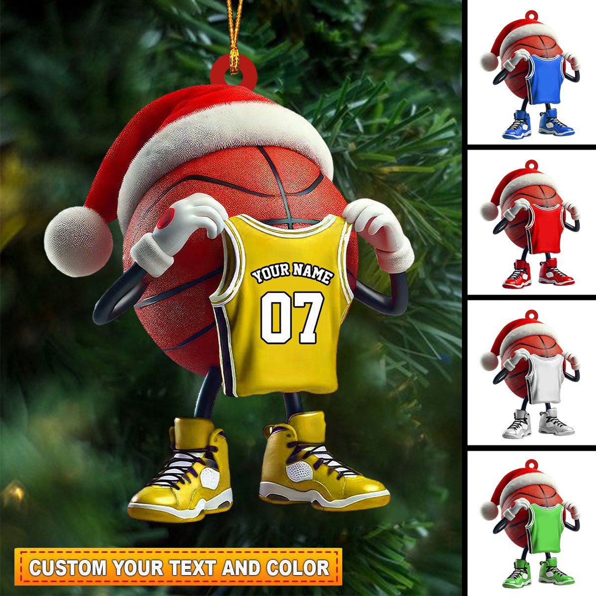 Personalized Basketball Christmas Ornament-Gift For Basketball Players and Fans-New Release