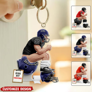 Strong Rival Sports – Personalized  Keychain - Gifts for American Football Lovers