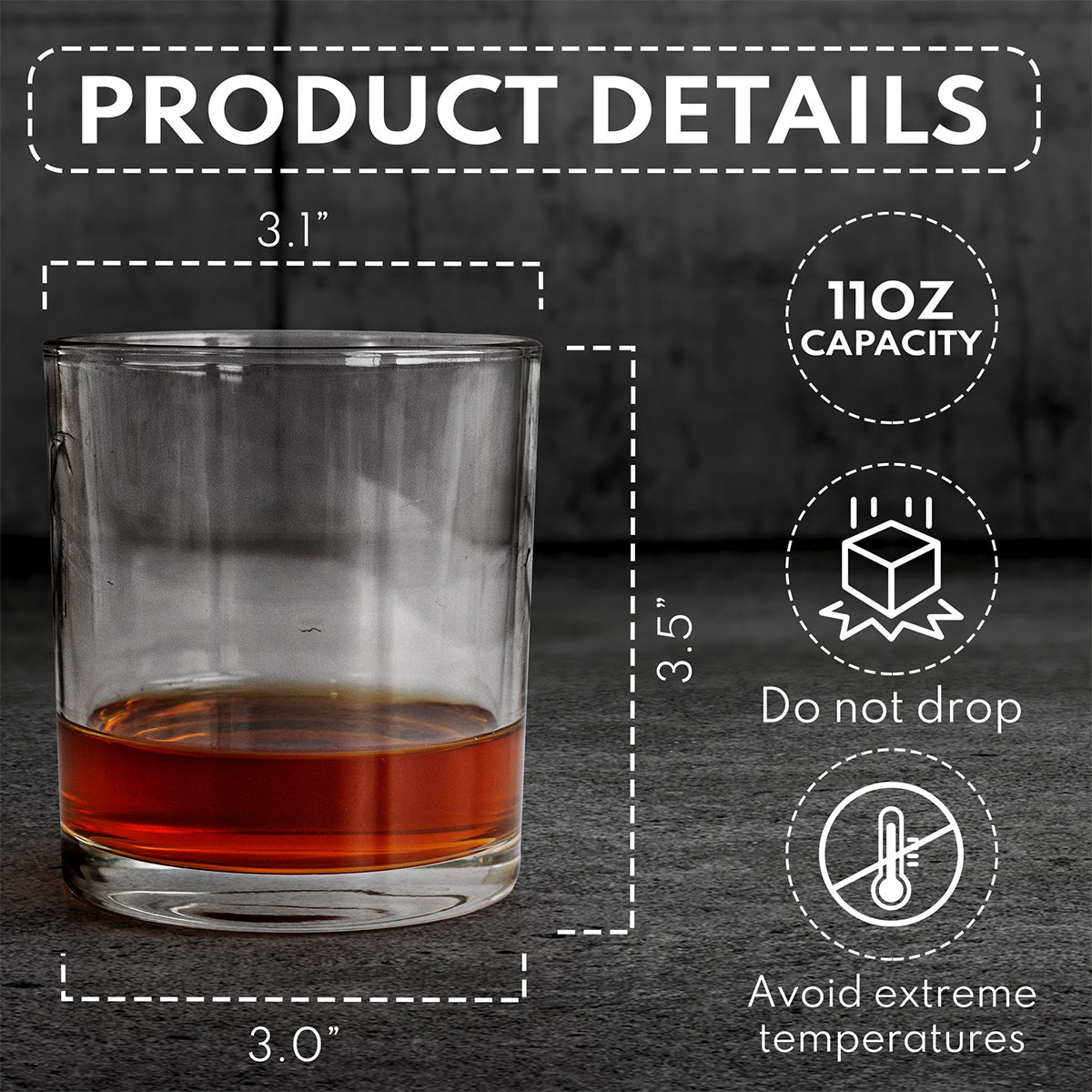 Personalized Promise To Always Be By Your Side Whiskey Glass -Gift For Whiskey Lovers