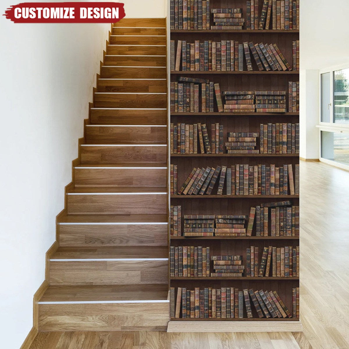 Personalized Bookcase Door Cover - Gift FoR Bookworms