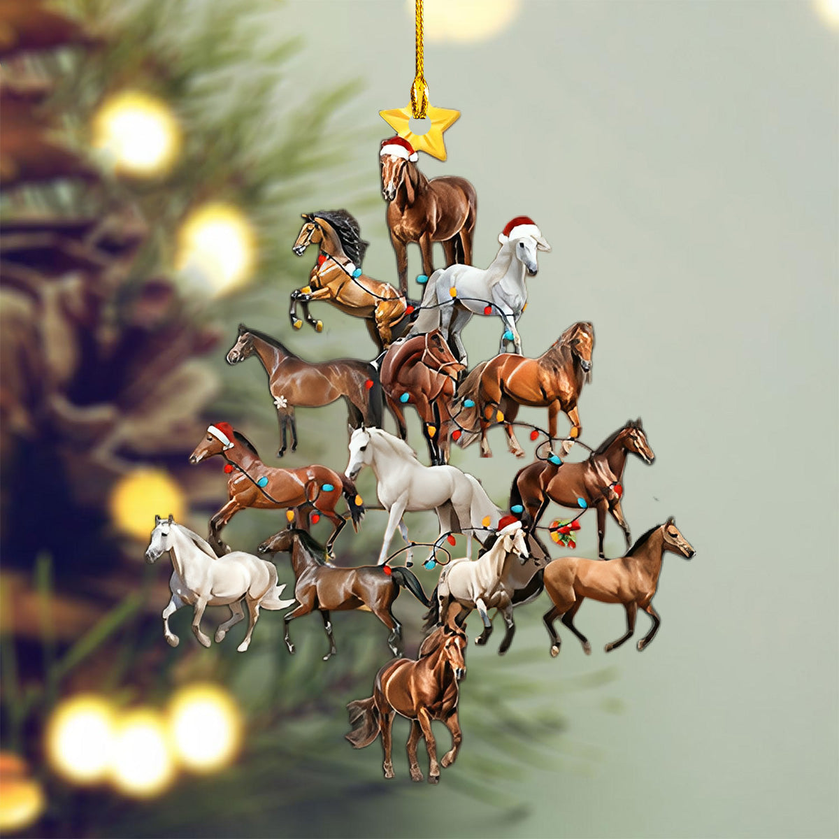 Horse Christmas Ornament-Gift For Horse Lover-New Release