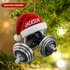 Personalized Gym Fitness Christmas Ornament