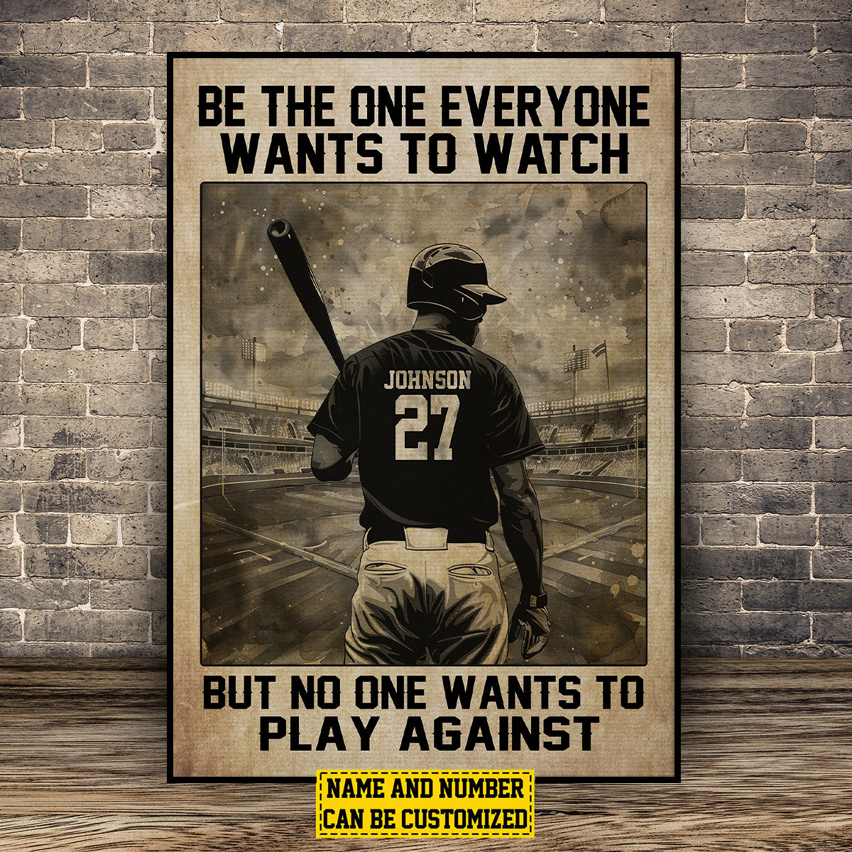 Personalized Softball Motivation Poster- Gift For Softball Lovers