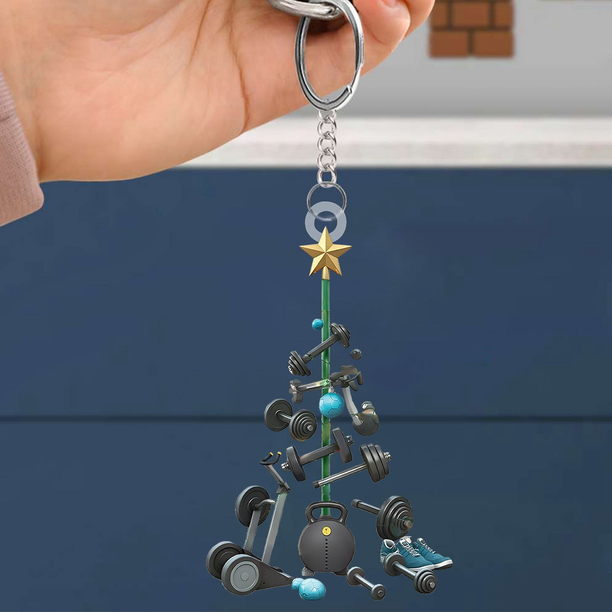 Fitness Tools Keychain - Gift for Fitness Lovers
