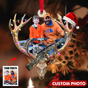 Personalized Hunting Couple Christmas Ornament - Gifts For Hunting Couple