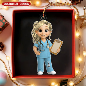 To My Favorite Nurse Personalized Christmas Ornament - Christmas Gift For Nurse