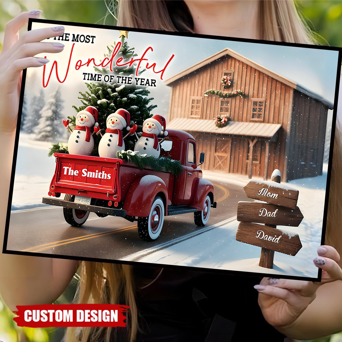 Personalized It's The Most Time Of The Year Family Poster