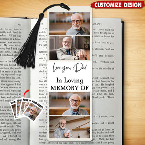 Personalised Photo Acrylic Bookmark-Gift For Book Lovers