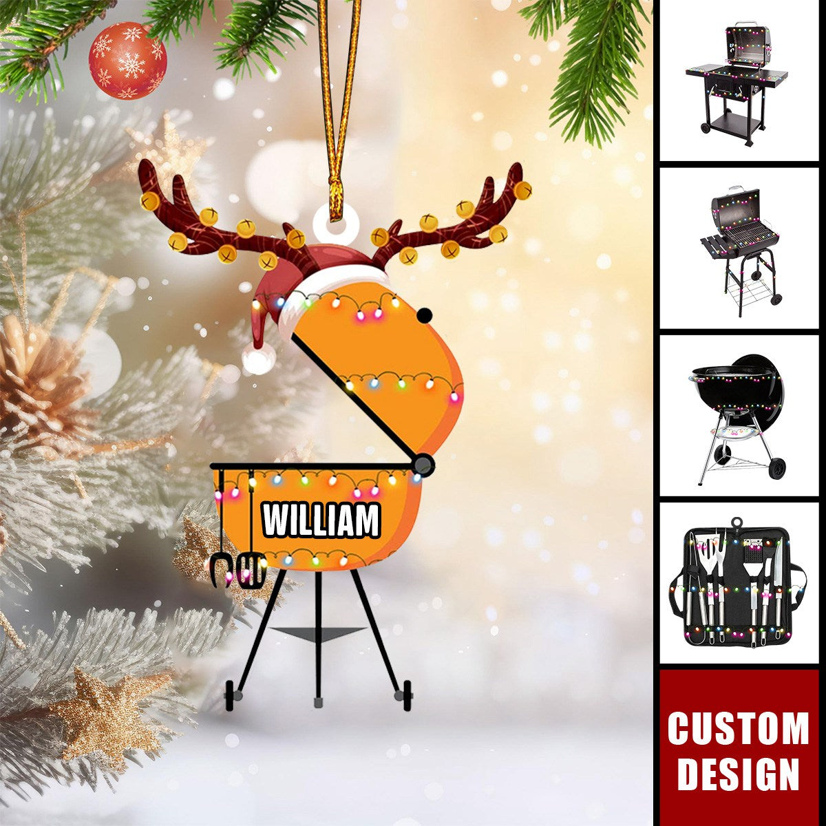 Personalized Barbecue Tool Christmas Ornament-2024 New Release