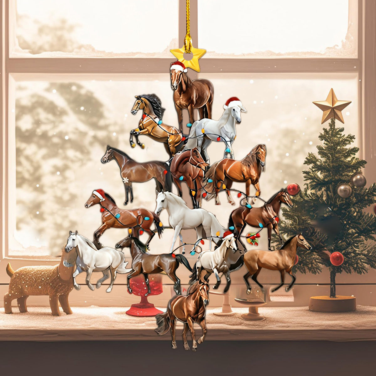 Horse Christmas Ornament-Gift For Horse Lover-New Release