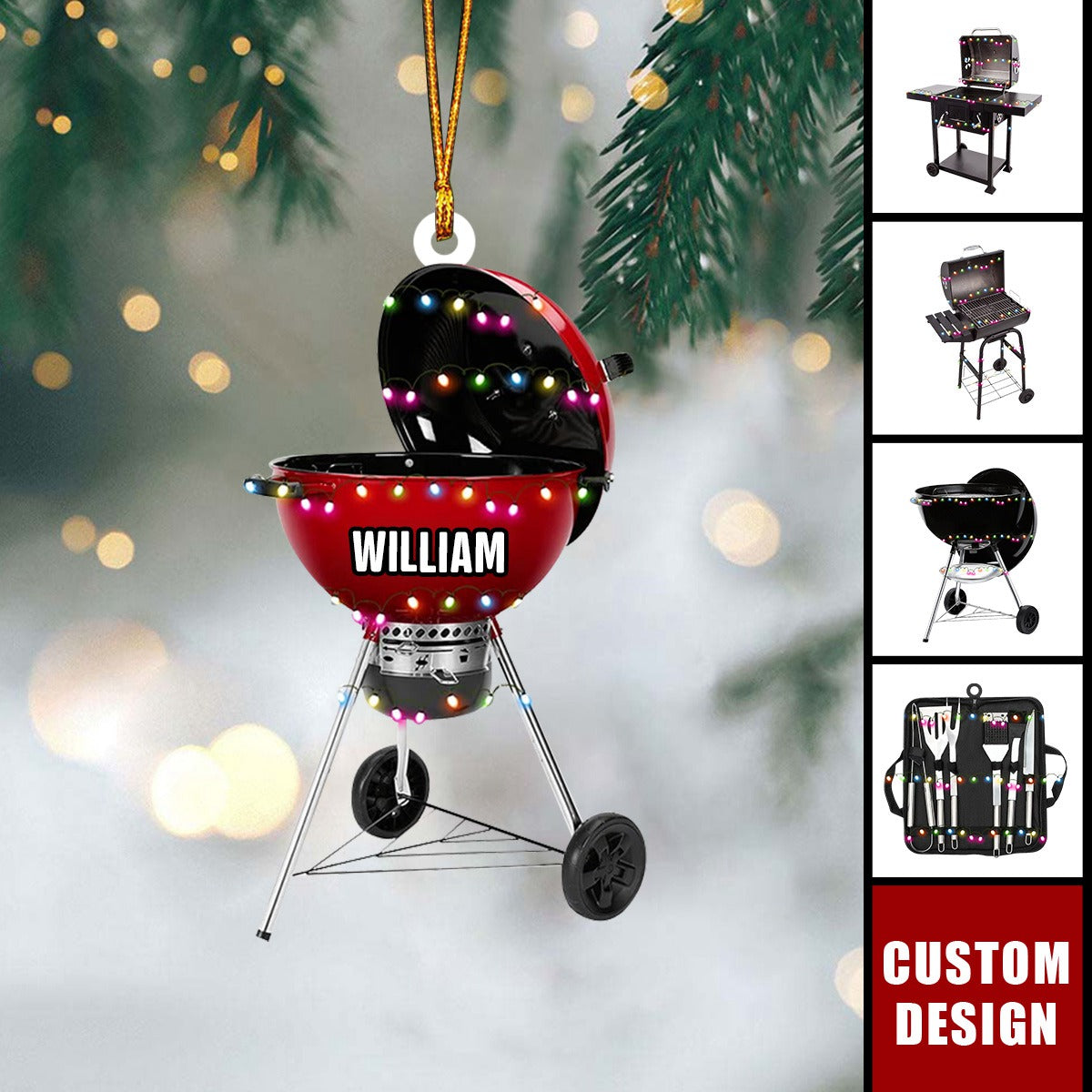Personalized Barbecue Tool Christmas Ornament-2024 New Release