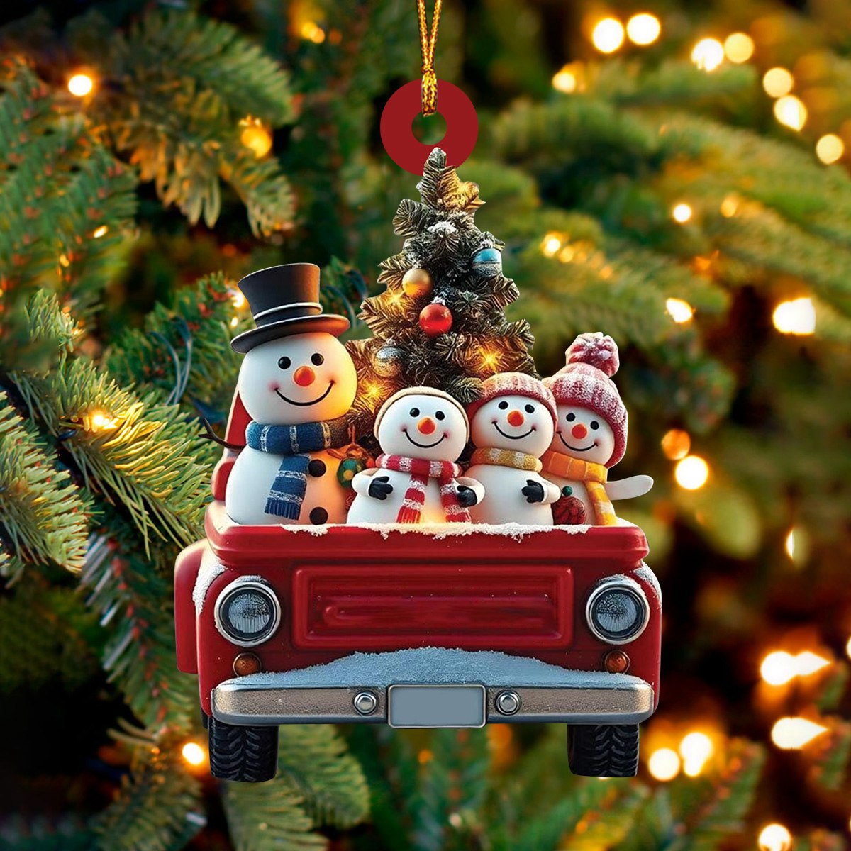 Personalized Snowman Family Christmas Ornament-Gift For Family-2024 New Release