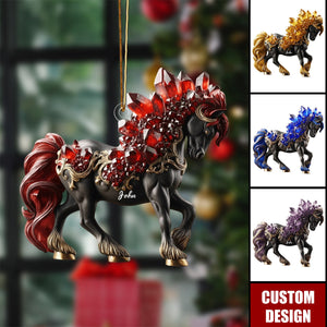Personalized Horse Style Ornament - Gift For Horse Riding Lovers
