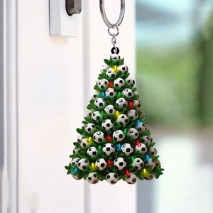 Christmas Soccer Tree Keychain-Gifts For Soccer Lover-2024 New Release- 2024 New Release
