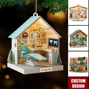 Personalized Dental Hygienist Acrylic 2D Ornament,Dentist Gifts