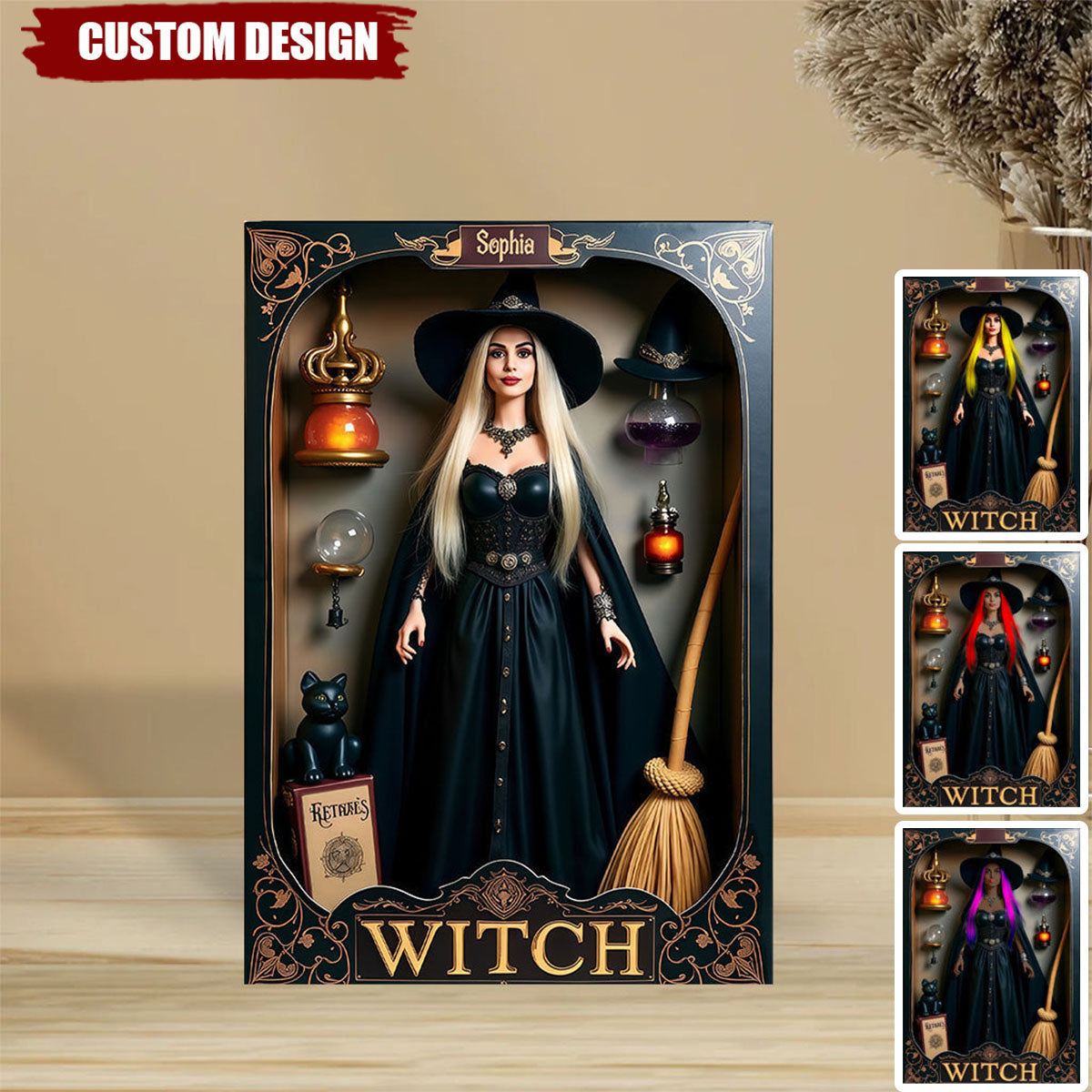 Magical Witch - Personalized Witch Custom Shaped Acrylic Plaque
