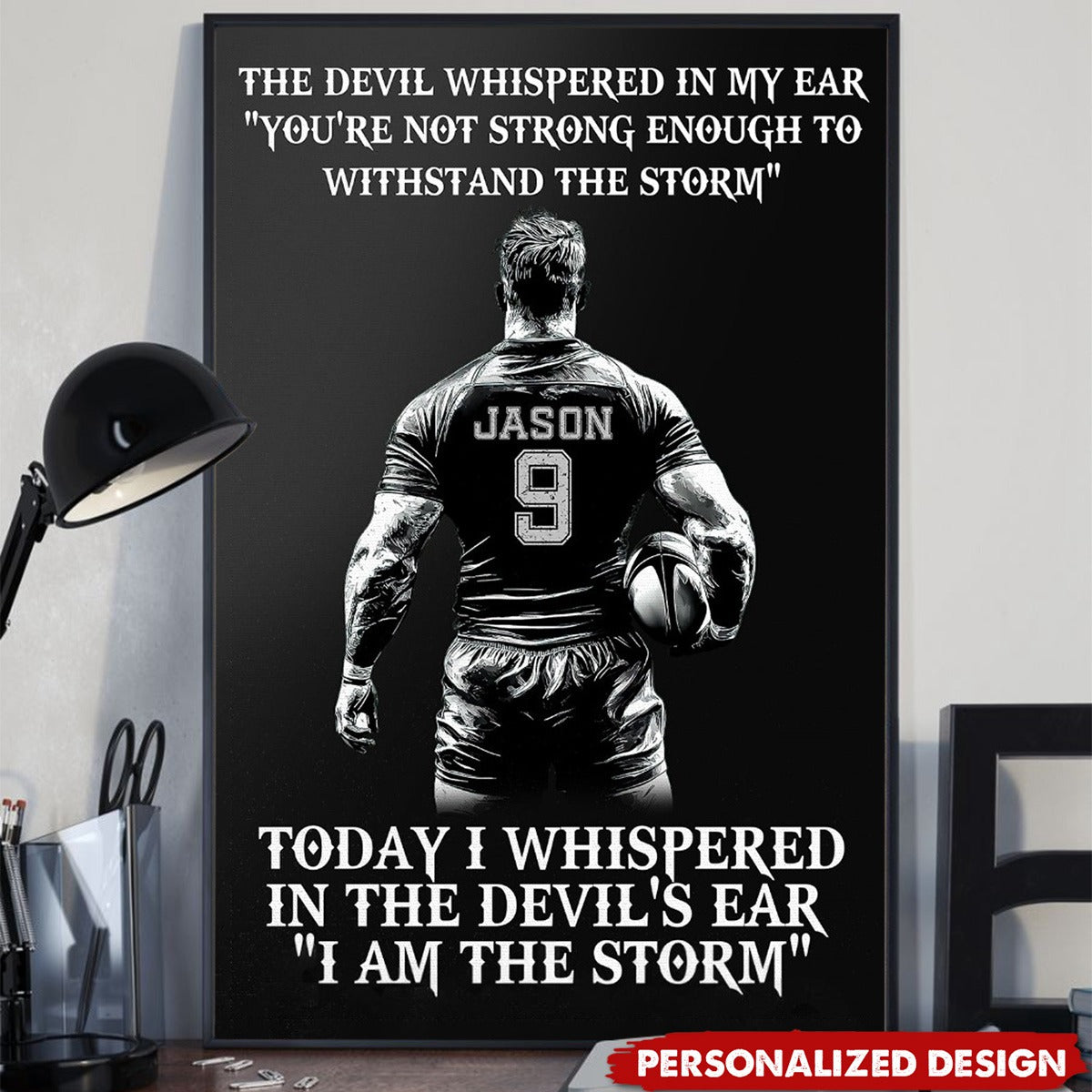 Okbands New Release-Personalized Rugby Poster-Gifts For Rugby Players