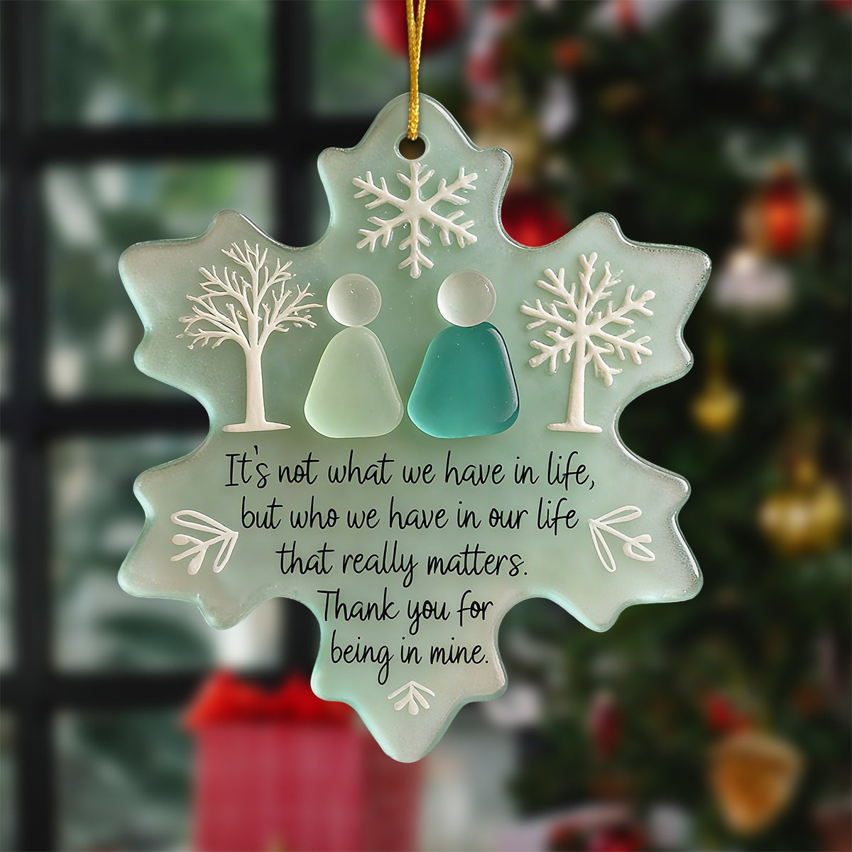 Snowflake Shaped Sea Friendship Decor - Gift For Friend,Family