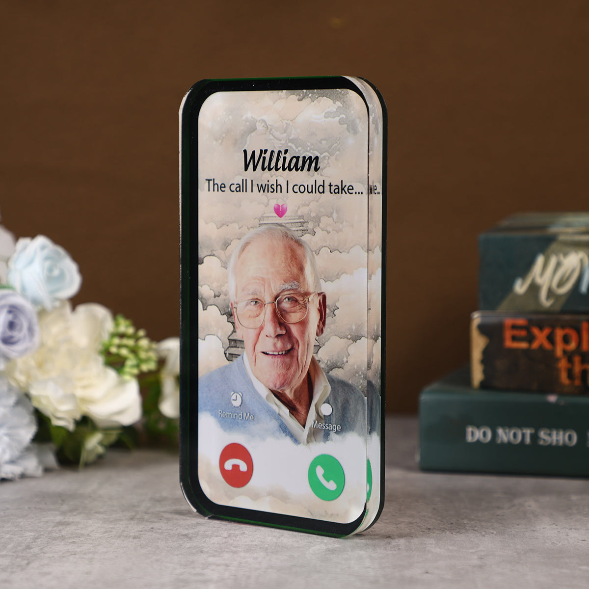 The Call I Wish I Could Take Memorial Sympathy Gift - Personalized Acrylic Plaque