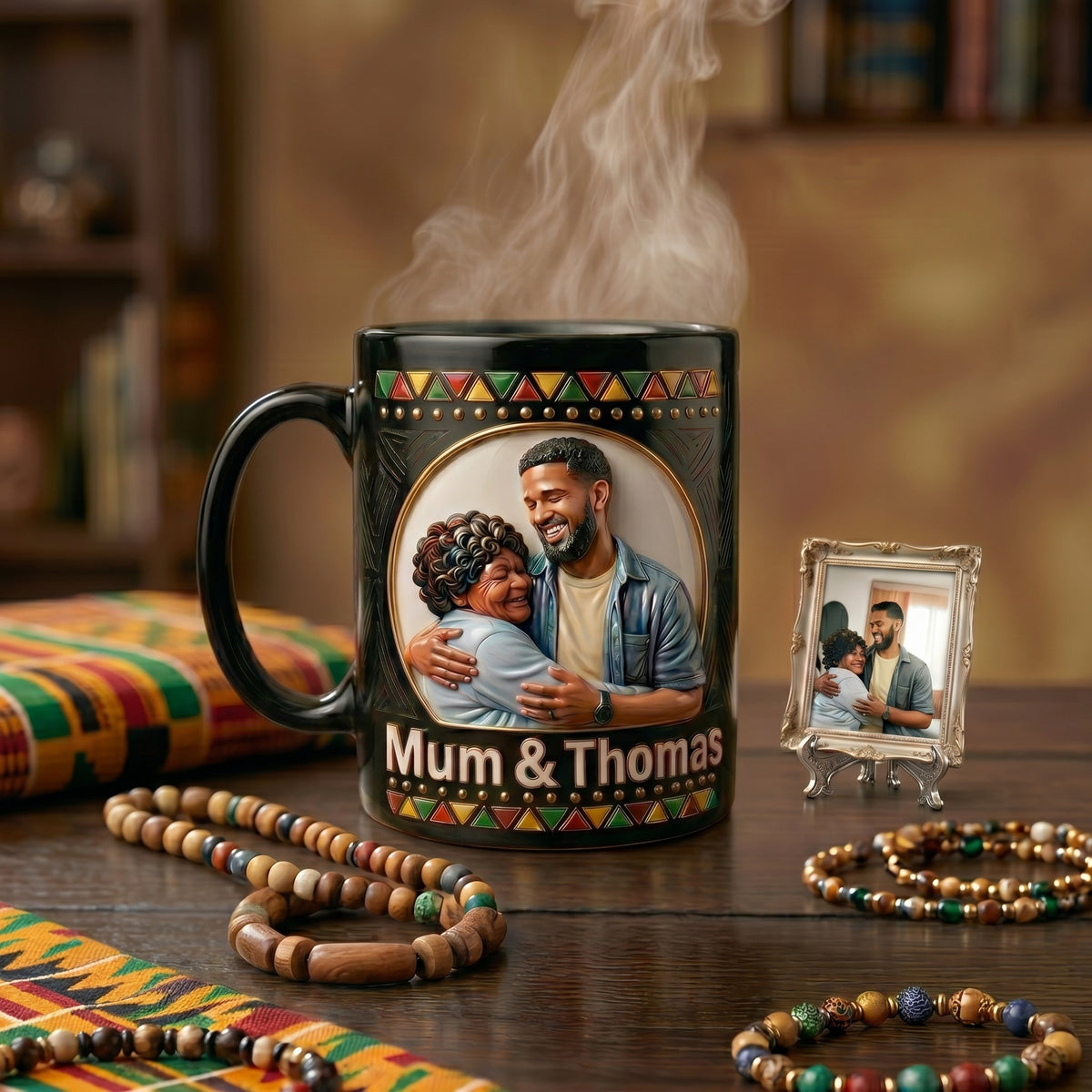 Dope Black Mom Magic Mug - Custom Photo Gifts For Mothers