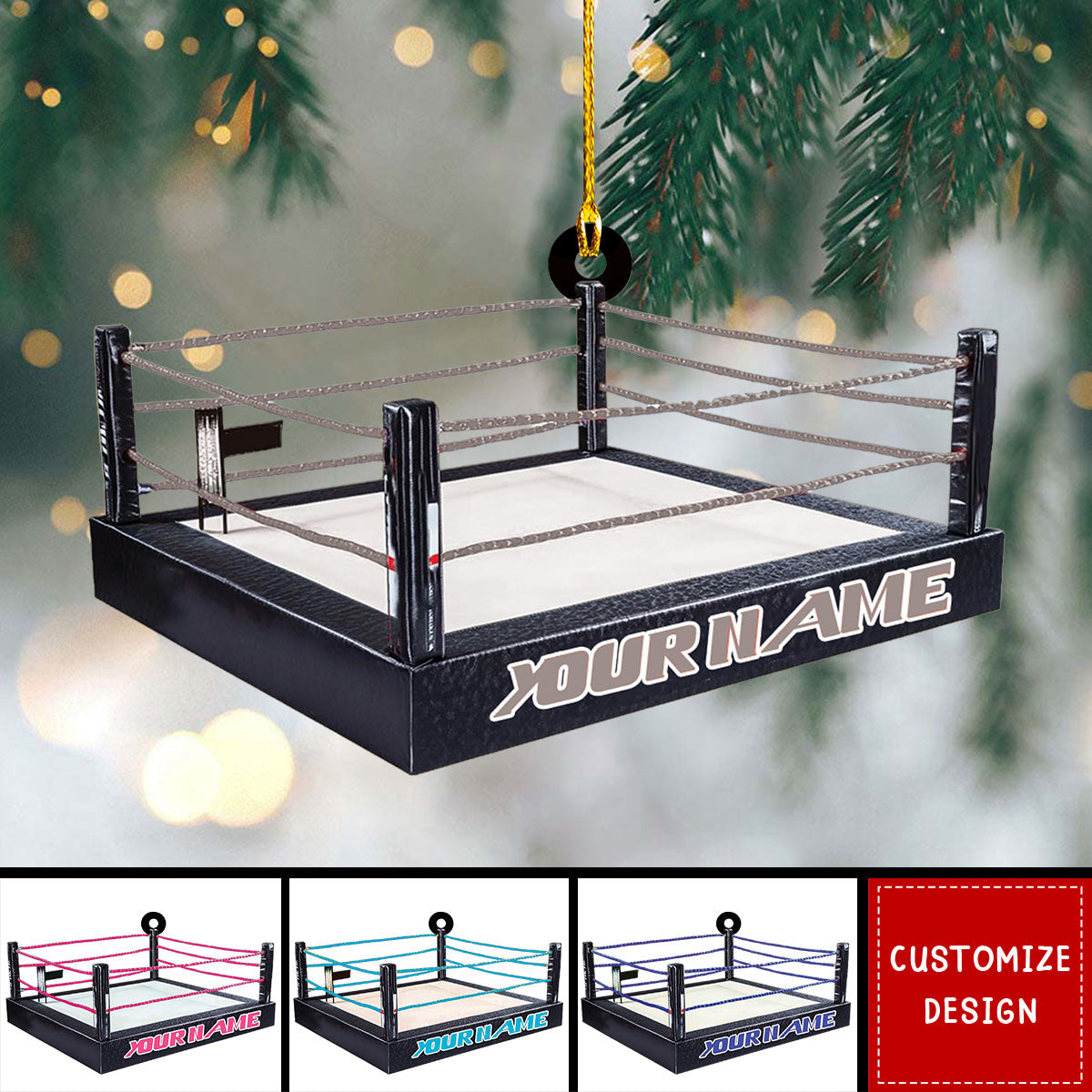 Personalized Wrestling Christmas Ornament Gift For Wrestler -New Release