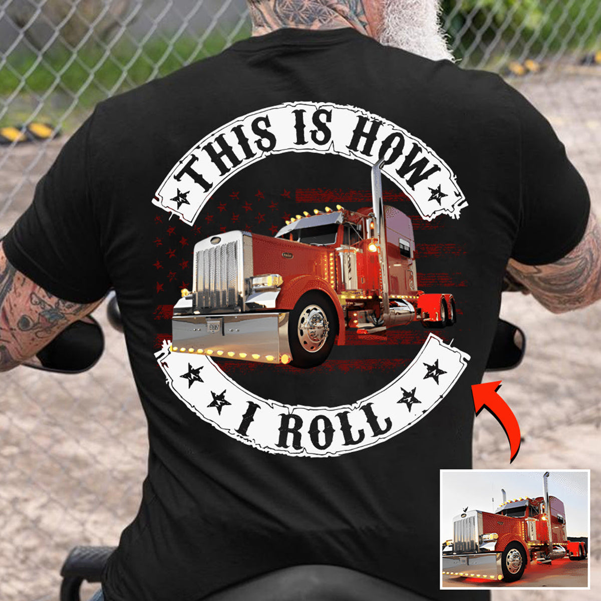 This Is How I Roll-Personalized Upload Vehicle Photo T-shirt