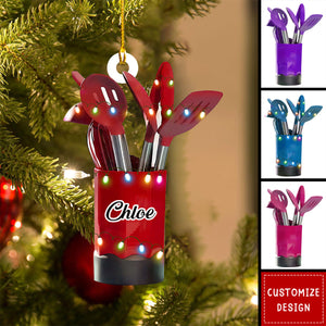 Personalized Kitchen Utensil Christmas Ornament Gift For Cooking Lovers - 2024 New Release