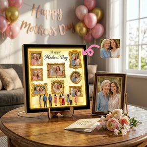 Personalized LED Wooden Frame - Happy Mother's Day Gift