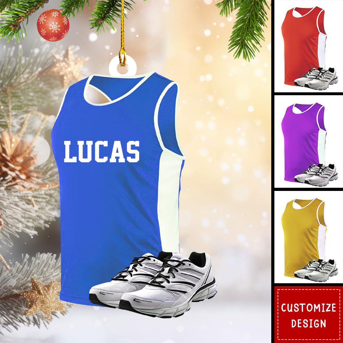 New Release Personalized Running Christmas Ornament - Gift For Runner