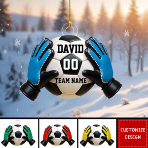 Personalized Goalkeeper Christmas Ornament Gift for Soccer Lover-New Release